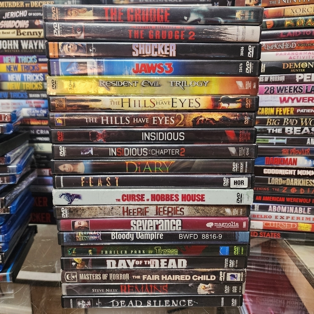 20 Horror DVD Lot Feast Heebie Jeebies Day of the Dead Silence Severance Cult